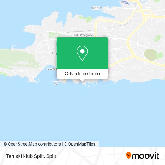 Karta Teniski klub Split