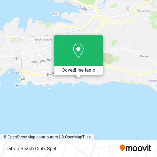 Karta Taboo Beach Club
