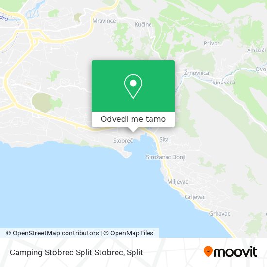 Karta Camping Stobreč Split Stobrec