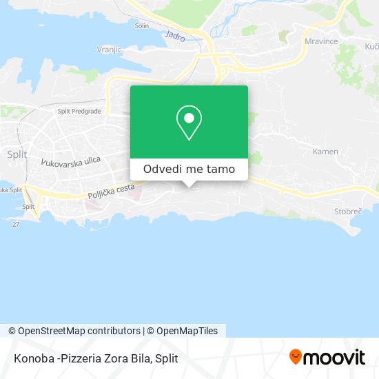 Karta Konoba -Pizzeria Zora Bila