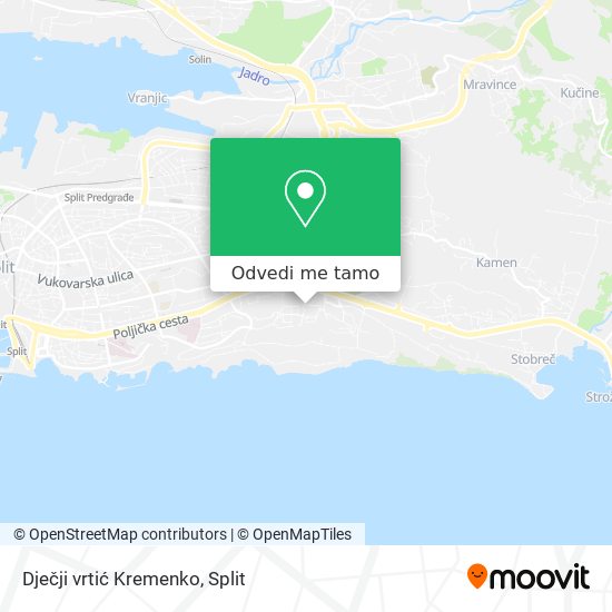 Karta Dječji vrtić Kremenko