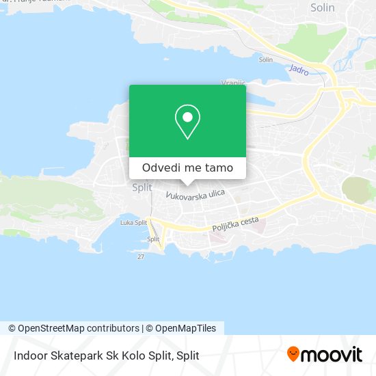 Karta Indoor Skatepark Sk Kolo Split