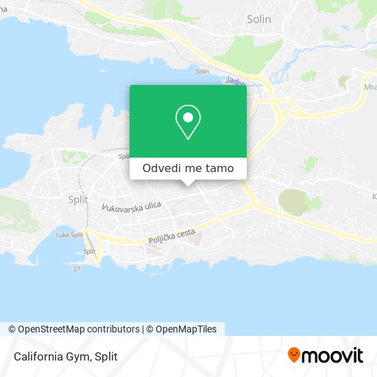 Karta California Gym