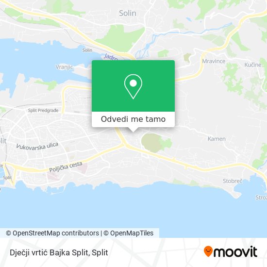 Karta Dječji vrtić Bajka Split