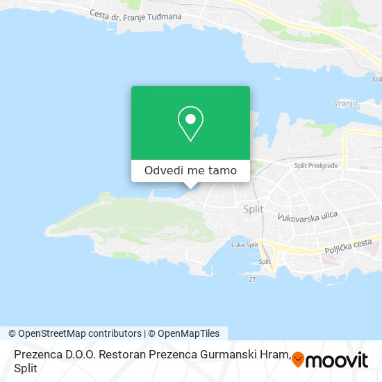 Karta Prezenca D.O.O. Restoran Prezenca Gurmanski Hram