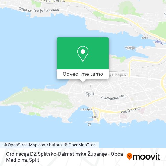 Karta Ordinacija DZ Splitsko-Dalmatinske Županije - Opća Medicina