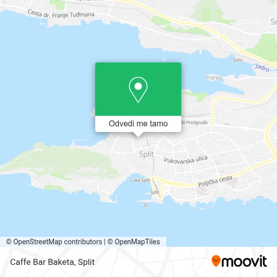 Karta Caffe Bar Baketa