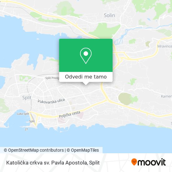 Karta Katolička crkva sv. Pavla Apostola