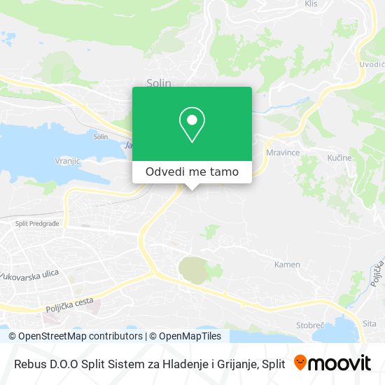 Karta Rebus D.O.O Split Sistem za Hladenje i Grijanje
