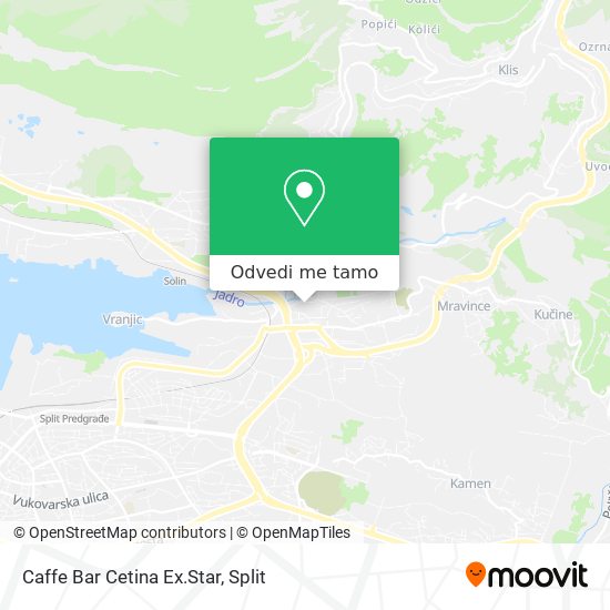 Karta Caffe Bar Cetina Ex.Star