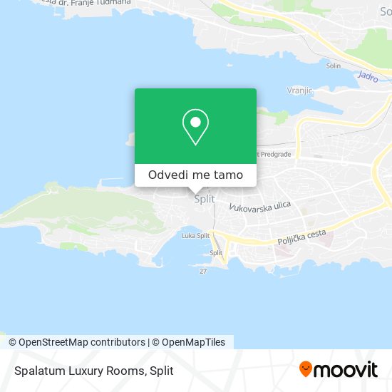 Karta Spalatum Luxury Rooms