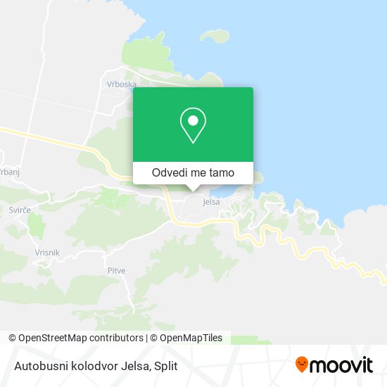 Karta Autobusni kolodvor Jelsa