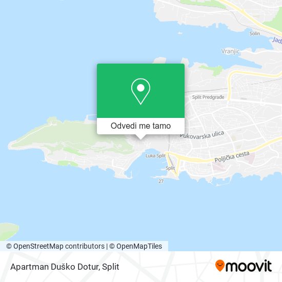 Karta Apartman Duško Dotur