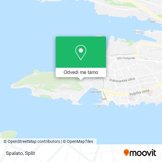 Karta Spalato