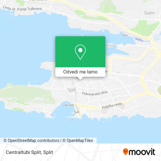 Karta Centraltubi Split