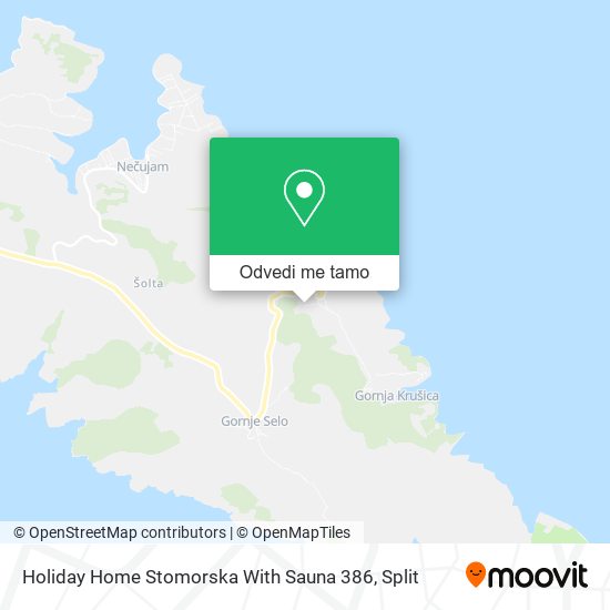 Karta Holiday Home Stomorska With Sauna 386
