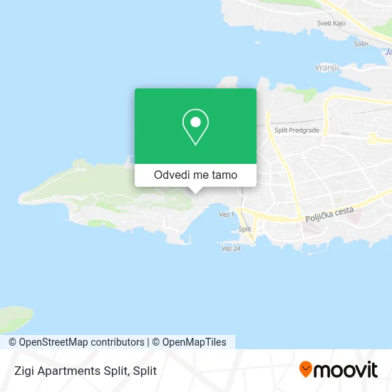 Karta Zigi Apartments Split