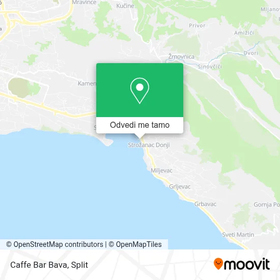 Karta Caffe Bar Bava