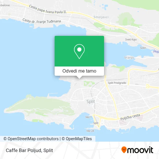 Karta Caffe Bar Poljud
