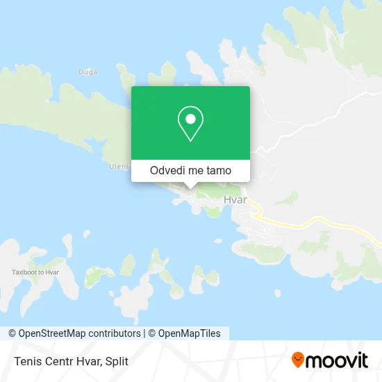 Karta Tenis Centr Hvar