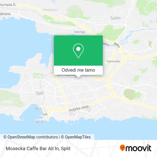 Karta Mosecka Caffe Bar All In