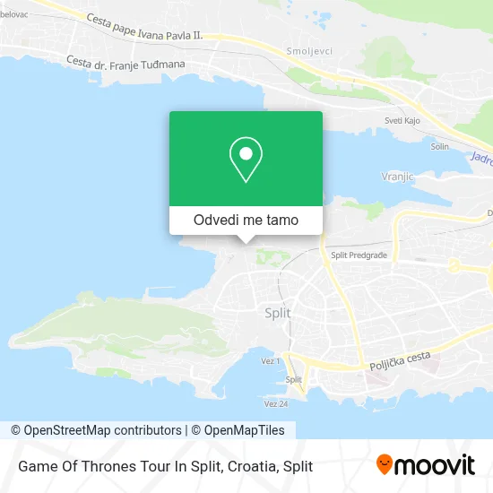 Karta Game Of Thrones Tour In Split, Croatia