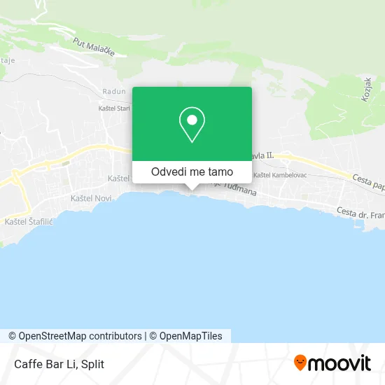 Karta Caffe Bar Li