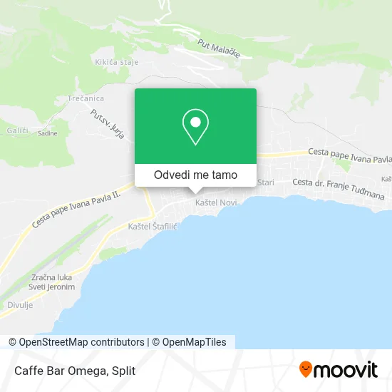 Karta Caffe Bar Omega
