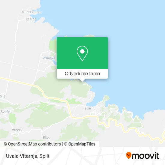 Karta Uvala Vitarnja