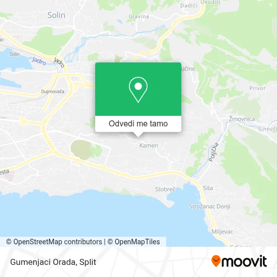 Karta Gumenjaci Orada