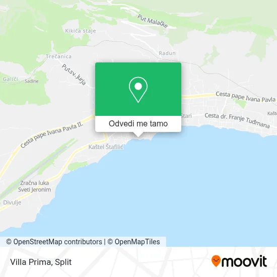 Karta Villa Prima