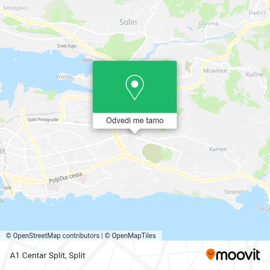 Karta A1 Centar Split