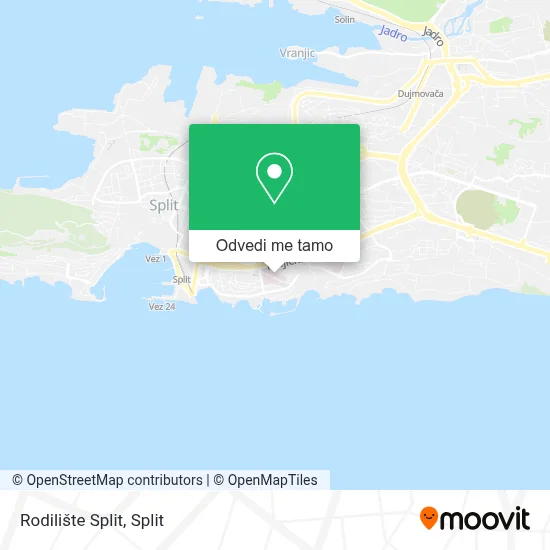 Karta Rodilište Split