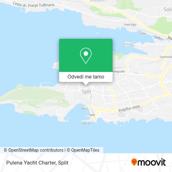 Karta Pulena Yacht Charter
