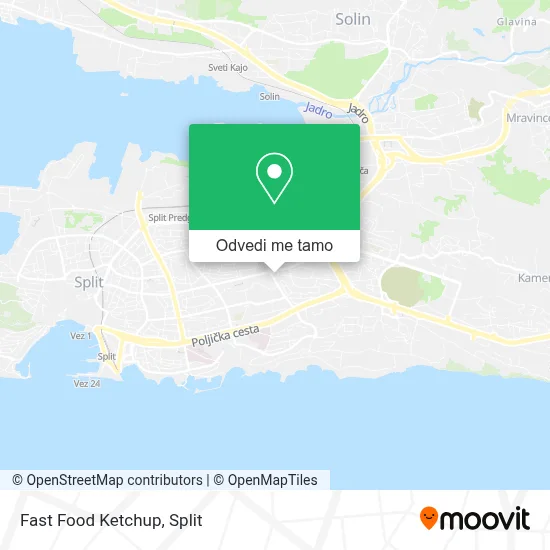 Karta Fast Food Ketchup