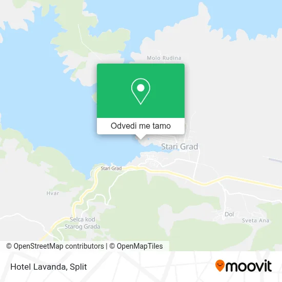 Karta Hotel Lavanda
