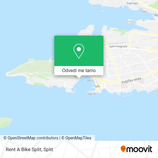 Karta Rent A Bike Split