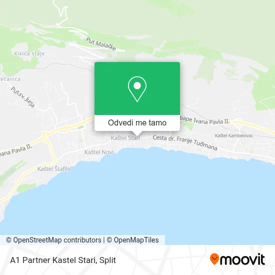 Karta A1 Partner Kastel Stari