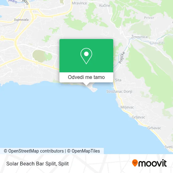 Karta Solar Beach Bar Split