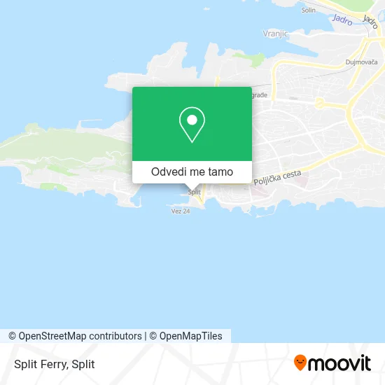 Karta Split Ferry