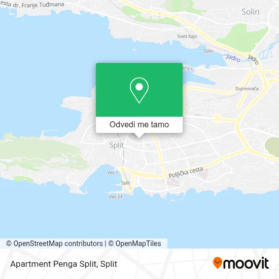 Karta Apartment Penga Split