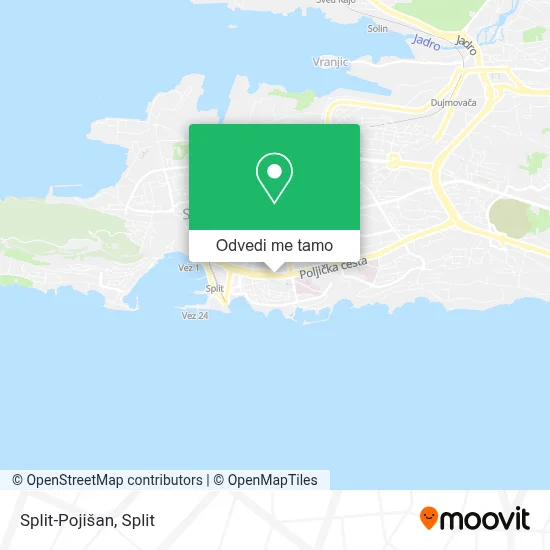 Karta Split-Pojišan