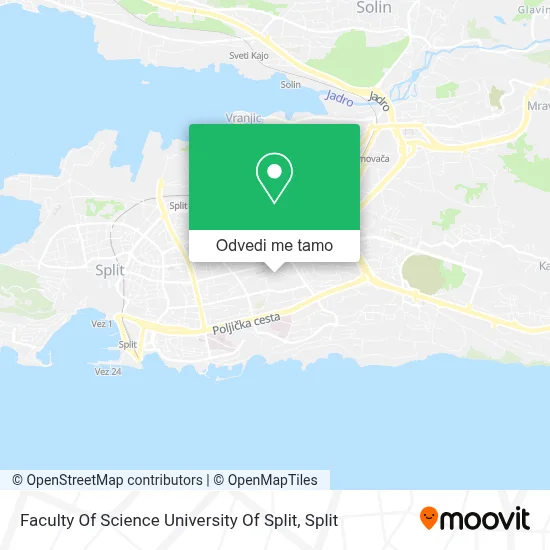 Karta Faculty Of Science University Of Split