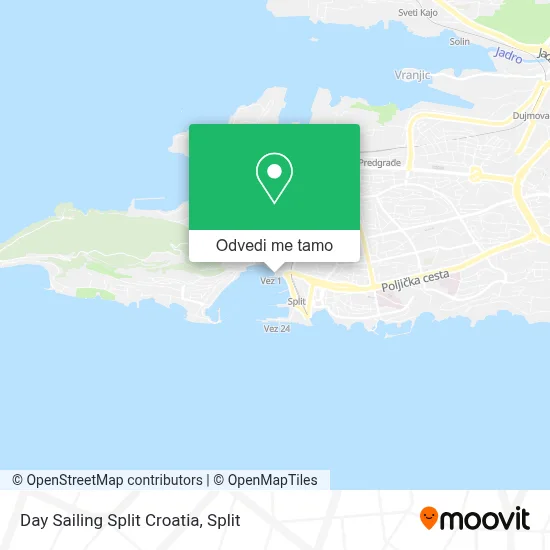 Karta Day Sailing Split Croatia