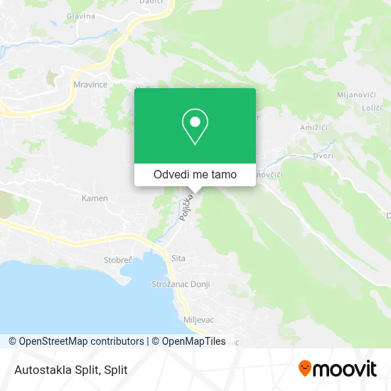Karta Autostakla Split