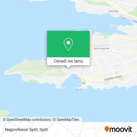 Karta Najprofesori Split