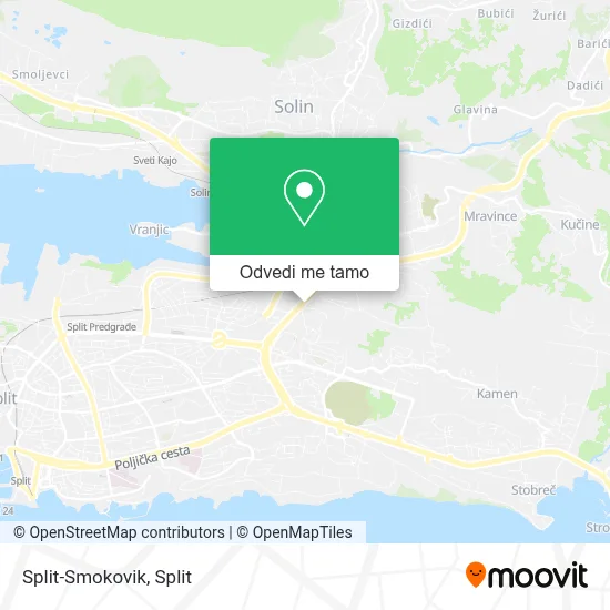Karta Split-Smokovik
