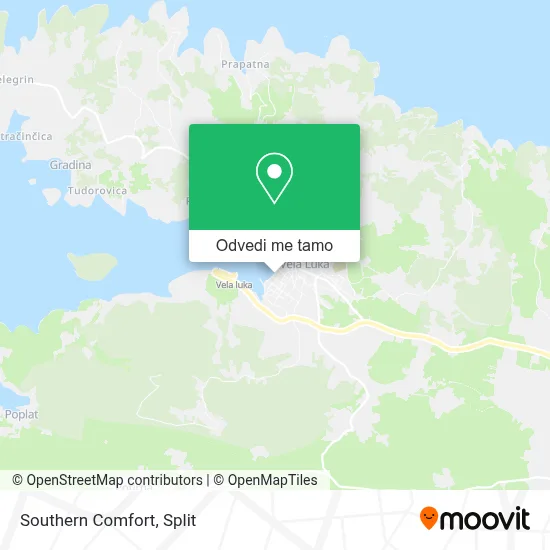 Karta Southern Comfort