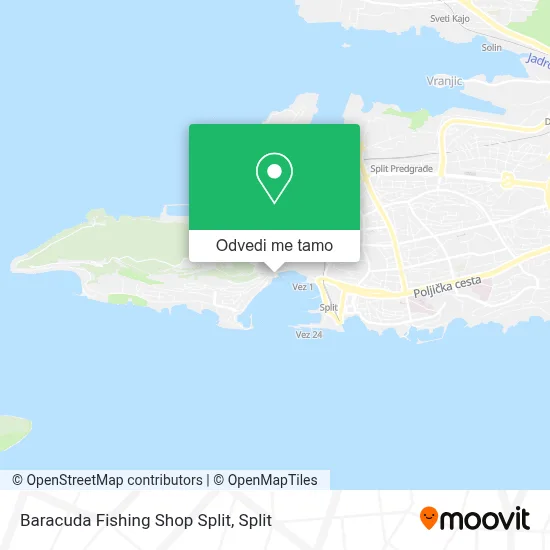Karta Baracuda Fishing Shop Split