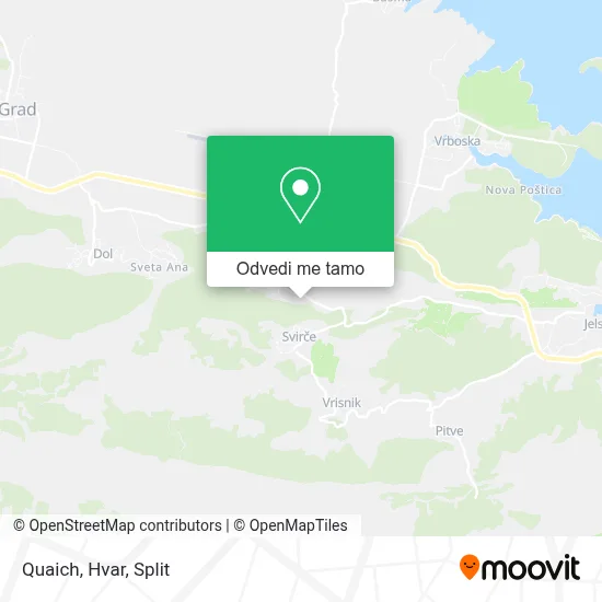 Karta Quaich, Hvar